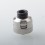 Armor Engine Style RDA Atomizer w/ BF Pin Brushed Silver
