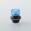 909 Modify Style 510 Drip Tip for RDA / RTA / RDTA Atomizer Blue Acrylic Aluminum