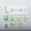 Wick'd Style Stickers Set for SXK BB / Billet Box Mod Kit Green