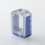 S-ProRo Style Boro Tank for SXK BB / Billet AIO Box Mod Kit Blue Frost