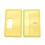 Authentic ETU Square Front + Back Door Panel Plates for BB / Billet Box Mod Translucent Yellow