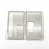 Authentic ETU Square Front + Back Door Panel Plates for BB / Billet Box Mod Translucent Black