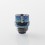 Authentic MK MODS Toxic TA Integrated Drip Tip for BB / Billet / Boro AIO Box Mod Blue Titanium