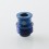 Never Normal Warp NUT Drop Style Drip Tip for BB / Billet / Boro AIO Box Mod Blue SS