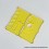 Monarchy Style Front + Back Door Panel Plates for BB / Billet Box Mod Yellow Round Hole