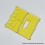 Monarchy Style Front + Back Door Panel Plates for BB / Billet Box Mod Yellow Square Hole