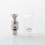 Mission KB2 Style RBA Tank Full Kit for DotAIO V1 / V2 3.8ml Silver