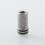 Monarchy Inverted Lazy Style 510 Drip Tip for RDA / RTA / RDTA Atomizer Silver