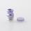 Mission XV DotMission Style Replacement Drip Tip + Button Set for dotMod dotAIO V2 Pod Purple