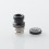 Mission XV DotMission Style Replacement Drip Tip + Button Set for dotMod dotAIO V2 Pod Black