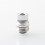 Monarchy Ultra Whistle Style Drip Tip for BB / Billet / Boro AIO Box Mod Silver