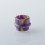 Authentic Steam Crave Meson RTA Small Bore 810 Drip Tip Purple