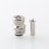 Mission Tips V2 Mini Nuke Style Drip Tip for BB / Billet Boro AIO Mod Silver