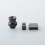 Replacement Drip Tip + Fire Button + VW Button Set for dotMod x Sturdy MFG Co Mod Black SS
