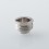 Rekavape Monarchy Style Flush Nut 510 Drip Tip Adapter for Billet / BB Box Mod Silver Titanium