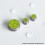 Rekavape Button Set for BMM.38 Aio Style Mod Green Monarchy Stars Pattern