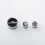 Rekavape Button Set for BMM.38 Aio Style Mod Black Monarchy Pattern