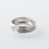 415 Style Slant Ring for 510 Drip Tip Silver Stainless Steel