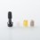 510 Drip Tip Set with 4 PCS Mouthpiece for RDA / RTA / RDTA Atomizer Black Stainless Steel POM PEEK PEI