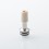 510 Drip Tip for RDA / RTA / RDTA Atomizer Silver Beige Stainless Steel PEEK