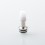 510 Drip Tip for RDA / RTA / RDTA Atomizer Silver White Stainless Steel POM