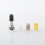 510 Drip Tip Set with 4 PCS Mouthpiece for RDA / RTA / RDTA Atomizer Silver Stainless Steel POM PEEK PEI