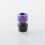 510 Drip Tip for RDA / RTA / RDTA Atomizer Black Purple Stainless Steel Resin