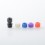 510 Drip Tip Set with 5 PCS Mouthpiece for RDA / RTA / RDTA Atomizer Black Stainless Steel Resin