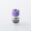 510 Drip Tip for RDA / RTA / RDTA Atomizer Silver Purple Stainless Steel Resin