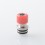510 Drip Tip for RDA / RTA / RDTA Atomizer Silver Red Stainless Steel Resin