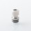 510 Drip Tip for RDA / RTA / RDTA Atomizer Silver White Stainless Steel Resin