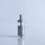 Rekavape Flash e-Vapor V4.5S+ Style Top Fill RTA Rebuildable Tank Atomizer Matte Silver 316 Stainless Steel PCTG