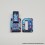 Authentic MK MODS Toxic Titanium Inner Set for BB / Billet Dark Blue Square