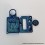 Authentic MK MODS Toxic Titanium Inner Set for BB / Billet Light Blue Round
