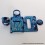 Authentic MK MODS Toxic Titanium Inner Set + Drip Tip Set for BB / Billet Light Blue Round
