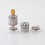 Rook Style RPGA Mesh / Cotton Deck RDTA Atomizer Sandblasted Silver