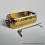 Capsule Style Replacement Boro Tank to 510 Adapter Textured Gold